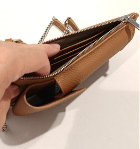 NATHAN BAUME - N252-1005 URBAN ZIPPED PHONE POUCH COGNAC