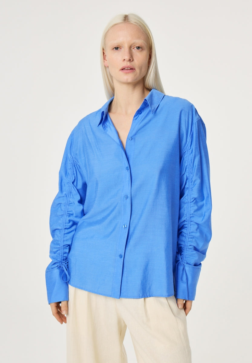 FABIENNE CAPOT - NAVINA BLOUSE BLUE/GREEN