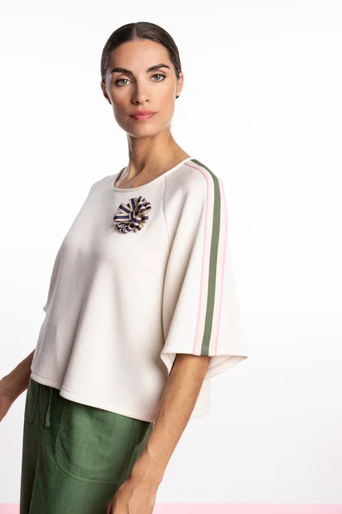 DAME BLANCHE - NUTS-G53 MODA TOP ECRU