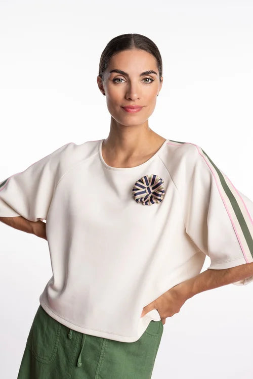 DAME BLANCHE - NUTS-G53 MODA TOP ECRU