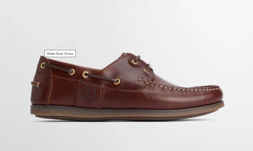 BARBOUR - MFO0684BR76 MAHOGANY WAKE BOAT SHOE