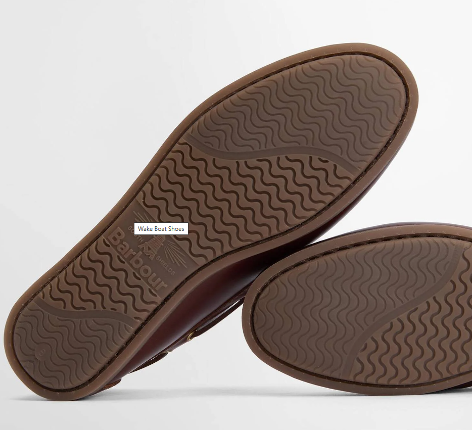 BARBOUR - MFO0684BR76 MAHOGANY WAKE BOAT SHOE