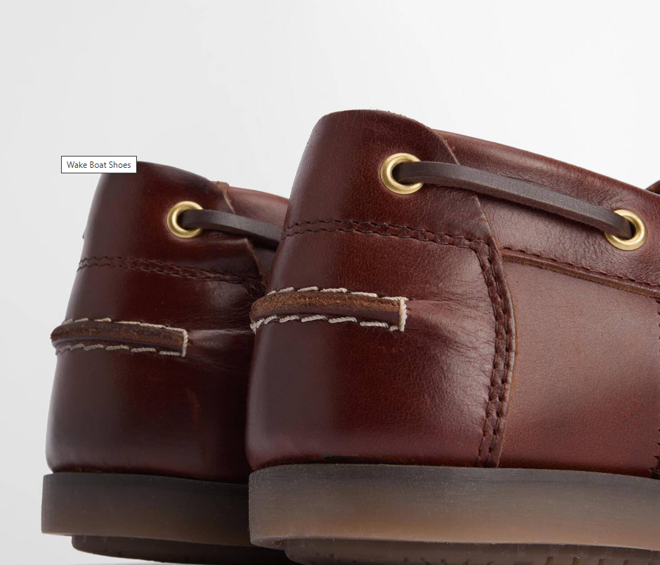 BARBOUR - MFO0684BR76 MAHOGANY WAKE BOAT SHOE