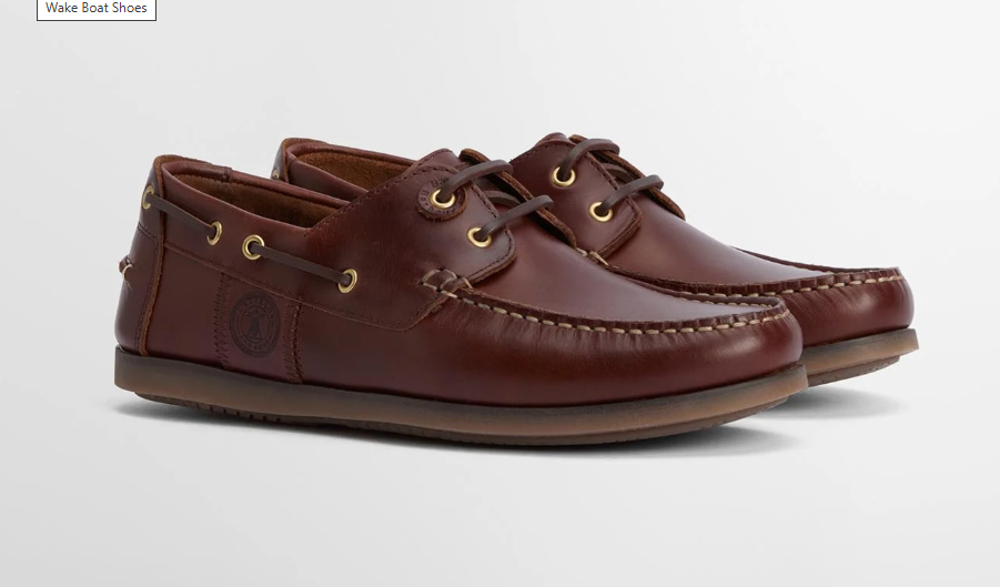 BARBOUR - MFO0684BR76 MAHOGANY WAKE BOAT SHOE