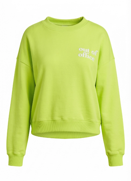 HAMPTONBAYS - STROBLOEM 98200 WINTER MELEE SWEAT LIME POPSICLE