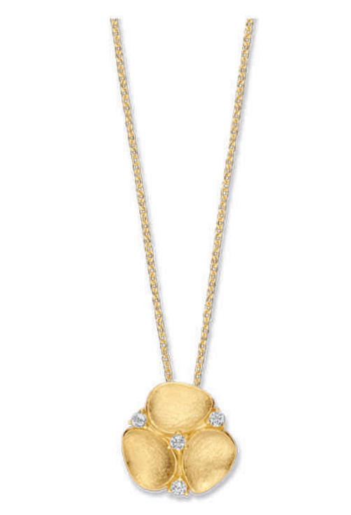 SOPHIE : HANGER + KETTING SILVER ROSE