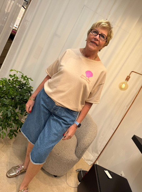 MORGENFRISK - T-SHIRT SCHELP BEIGE