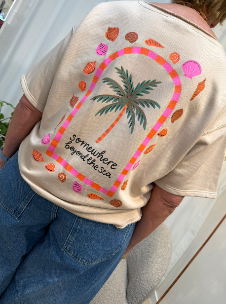 MORGENFRISK - T-SHIRT SCHELP BEIGE
