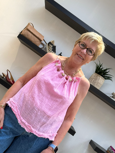 MORGENFRISK - TOP KRALEN PINK