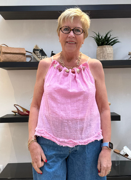 MORGENFRISK - TOP KRALEN PINK