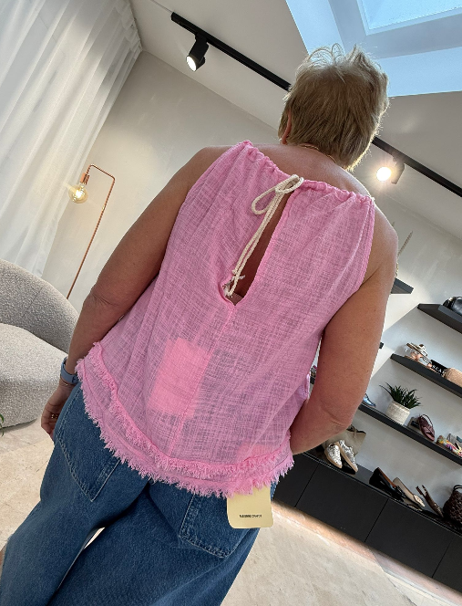 MORGENFRISK - TOP KRALEN PINK