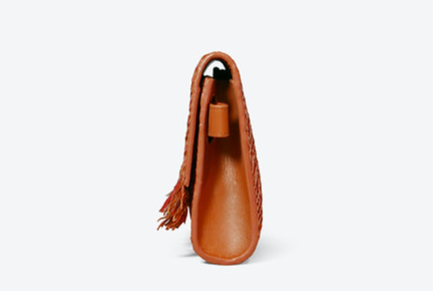 ALLAN K - VALENTINA ZIGZAG FRINGES TANGERINE