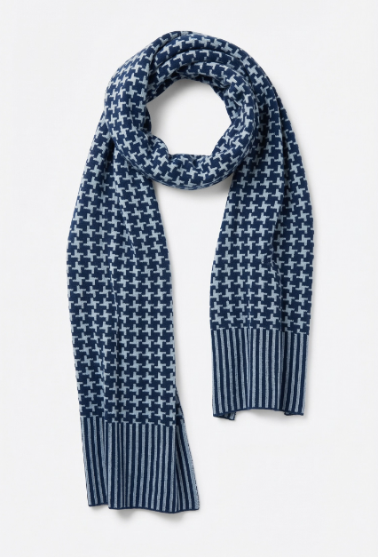 HAMPTON BAYS - WOLFSBES 98240 LUX YARN DRESS BLUES