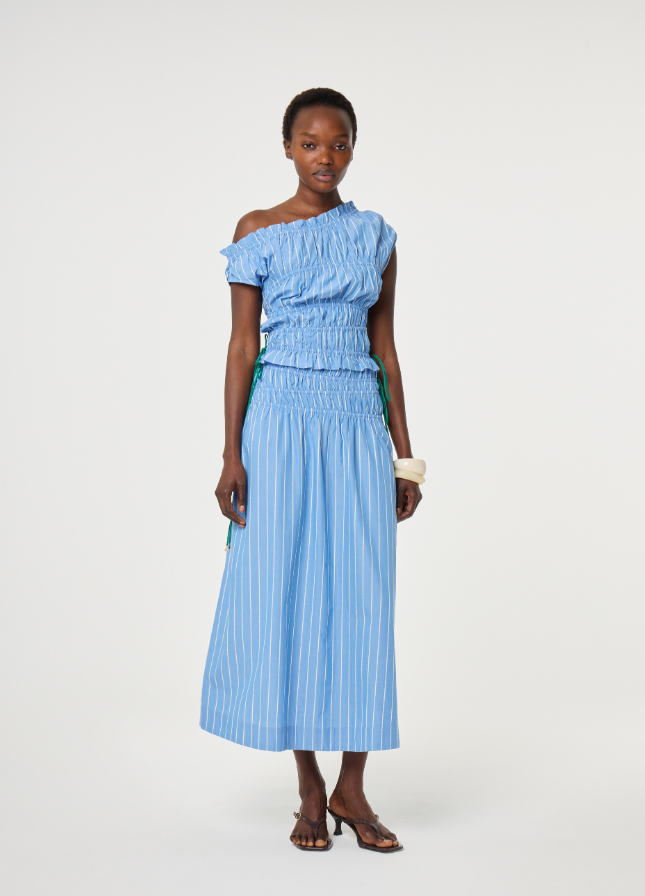 FABIENNE CHAPOT - YOKO SKIRT BLUE PYJAMA STRIPE