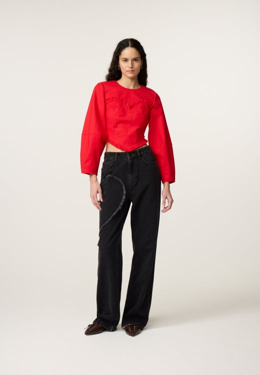 FABIENNE CHAPOT - ZOE BOYFRIEND HEARTY BLACK